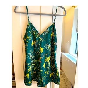 Green Tropical Romper